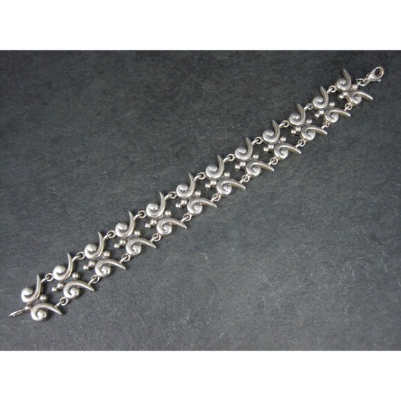 Mark Wasserman Samara Bracelet Sterling Silver 7 Inches Vintage - Picture 3 of 9